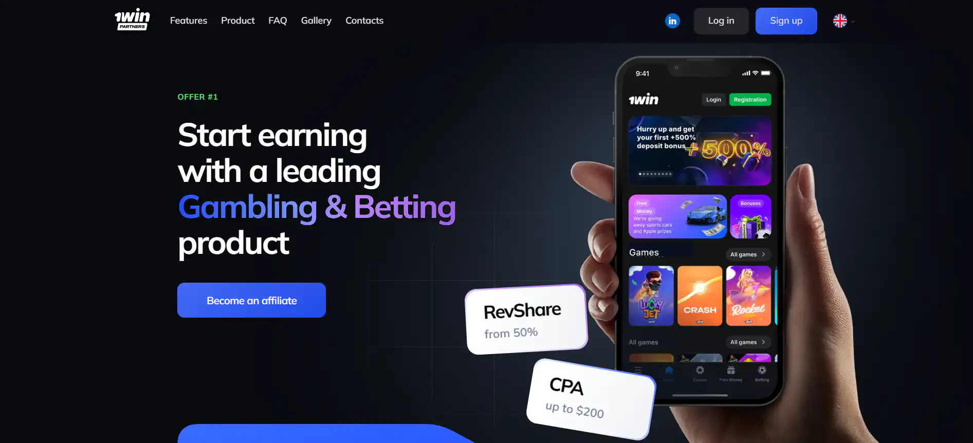 Join the 1win affiliate program in Bangladesh and start earning from player referrals
